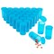 30 Pack Empty Pill Bottles with Pop Top Caps, 19 Dram Prescription Medicine Containers (Blue)